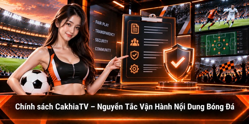 Chính sách CakhiaTV về tổ chức thông tin giải đấu